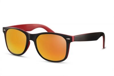 Wayfarer Red and Black Mirror